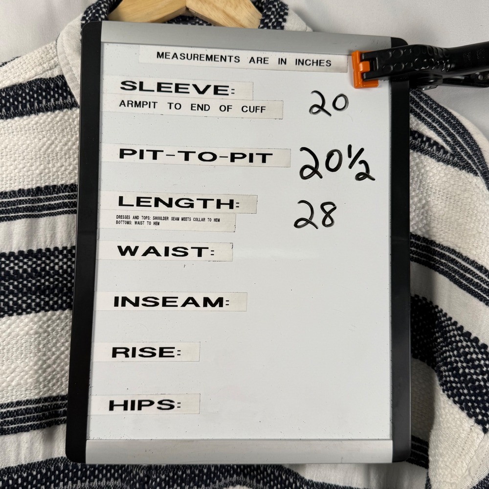 Scotch &‎ Soda Mens M Basketweave Voile Shirt Striped Cotton Linen Long Sleeve - Picture 2 of 10